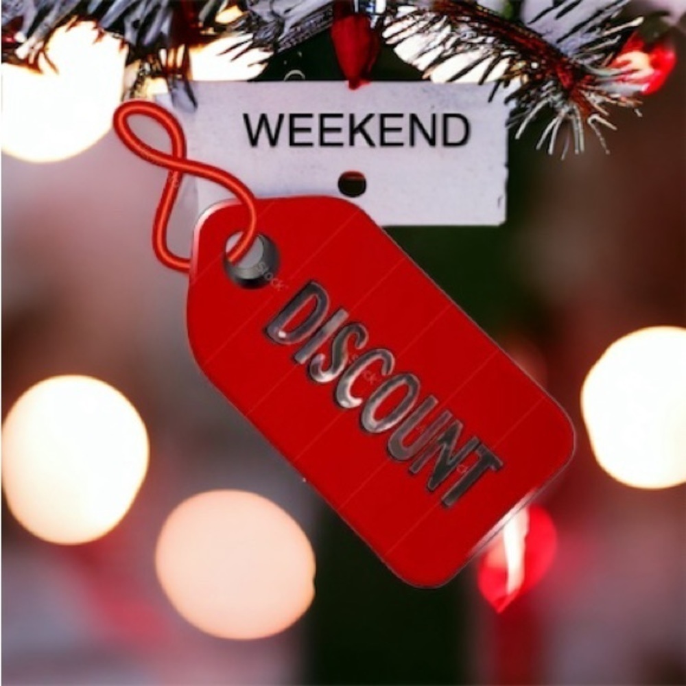THIS WEEKEND!SPECIAL DISCOUNT THIS WEEKEND ONLY :) LIKE AN ITEM ! HAPPY HOLIDAYS